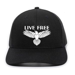 Live Free Be Free Freedom Eagle Premium Snapback Hat